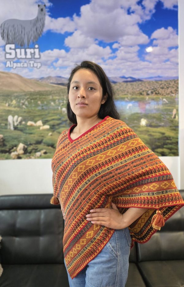 Poncho anaranjado - Imagen 2