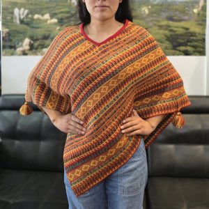 Poncho anaranjado
